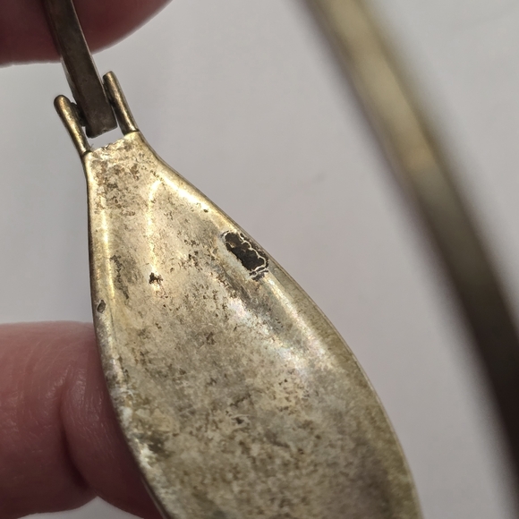 Vintage mountain scene bracelet shooting star silver tone crushed turquoise - Picture 16 of 16